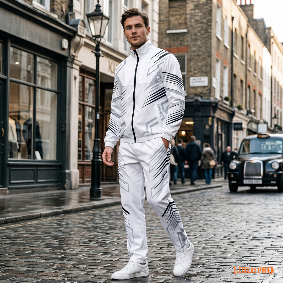 AOP TOL Straight Leg Pants with Air Layer + Stand Collar Thin Waterproof Jacket