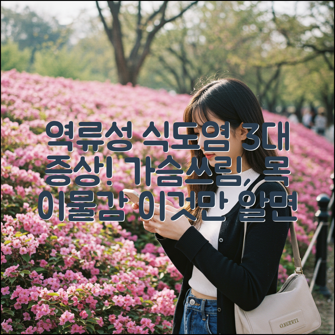 역류성 식도염 3대 증상: 가슴 쓰림, 목 이물감