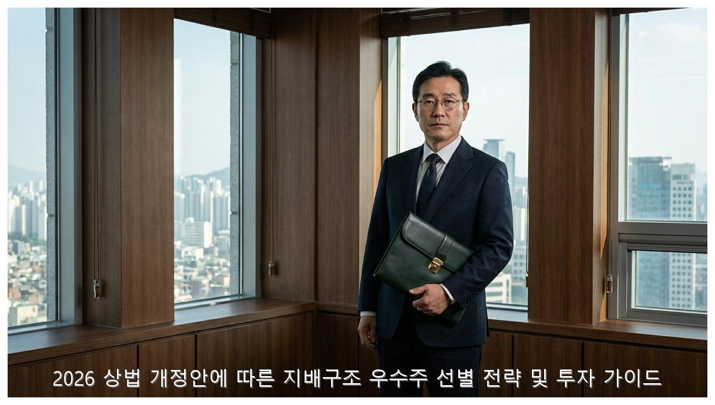 2026 상법 개정안에 따른 지배구조 우수주 선별 전략 및 투자 가이드