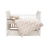 Bedding set for a baby crib 5 el Twins Via (poplin) Swallows