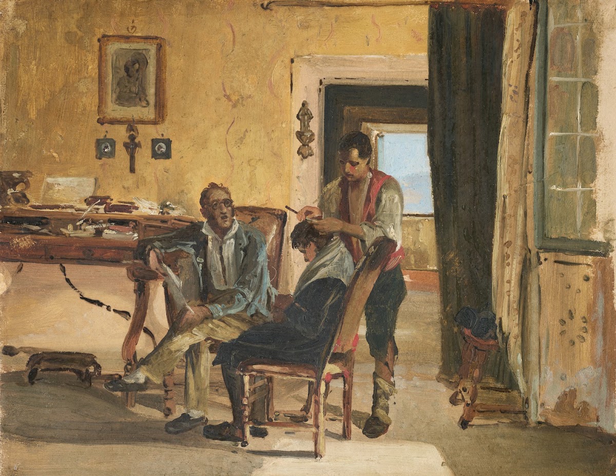 At the barbers 1832