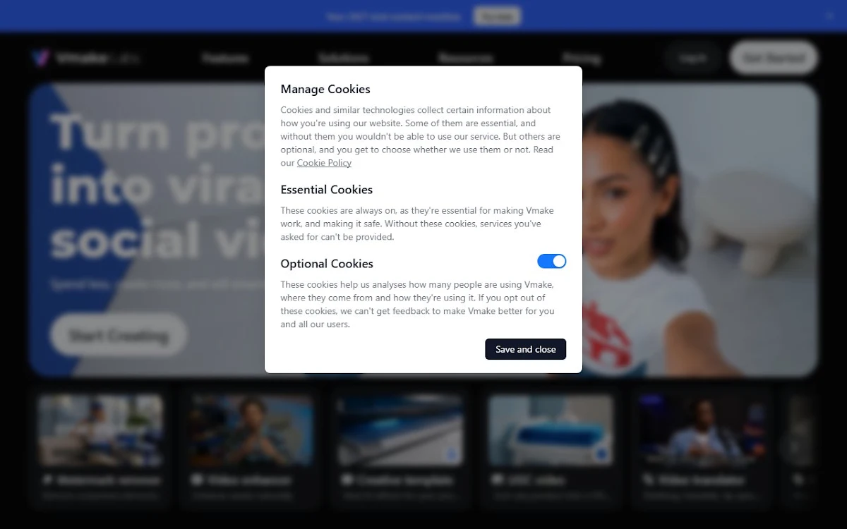 Captura de Vmake Video Enhancer
