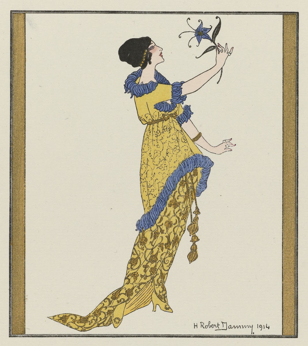 La fleur merveilleuse  Robe du soir de Doucet 1914