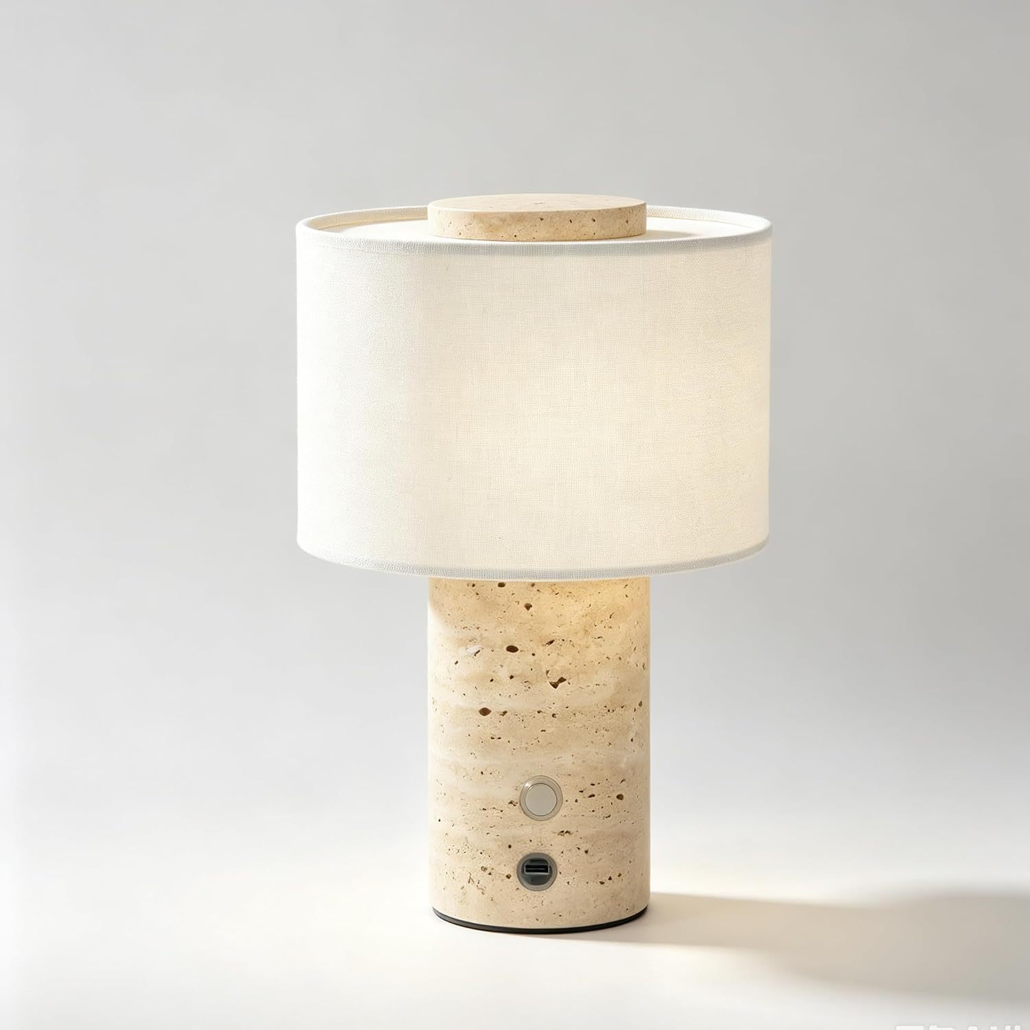 Marmor-Tischlampe mit Touchschalter