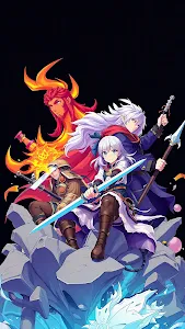 Fantasy Heroes with Swords on Ice and Fire