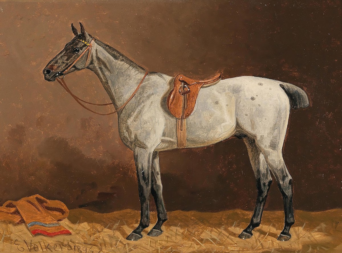 A White Horse in the Stable 1896