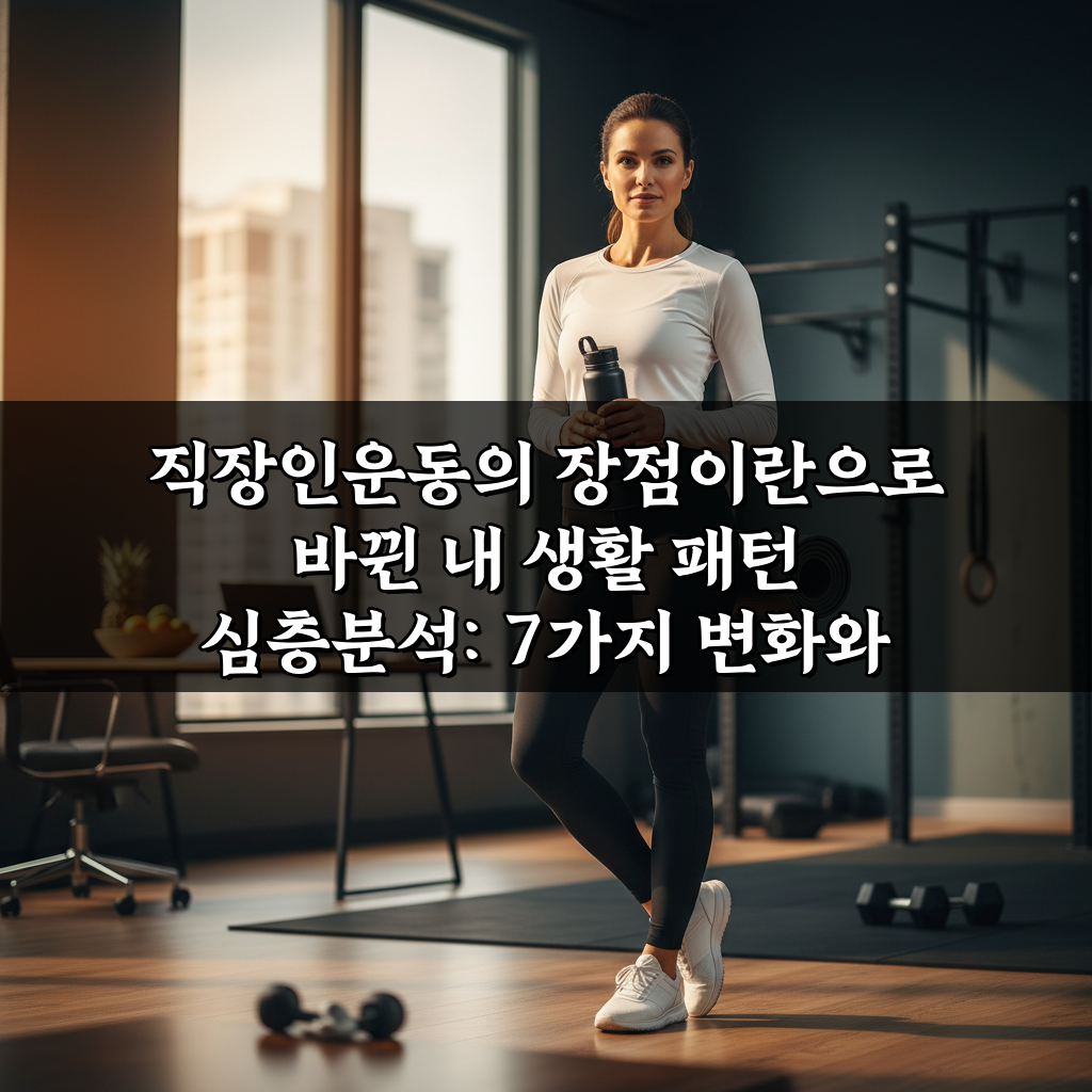 직장인운동의 장점이란으로 바뀐 내 생활 패턴 심층분석: 7가지 변화와 혜택