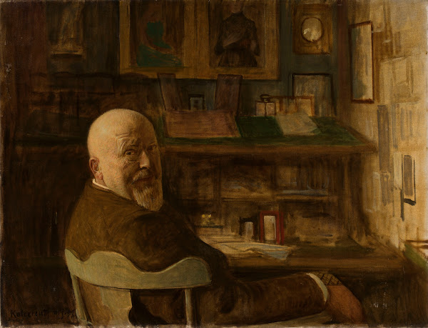 Portrait of a man at the desk 1899