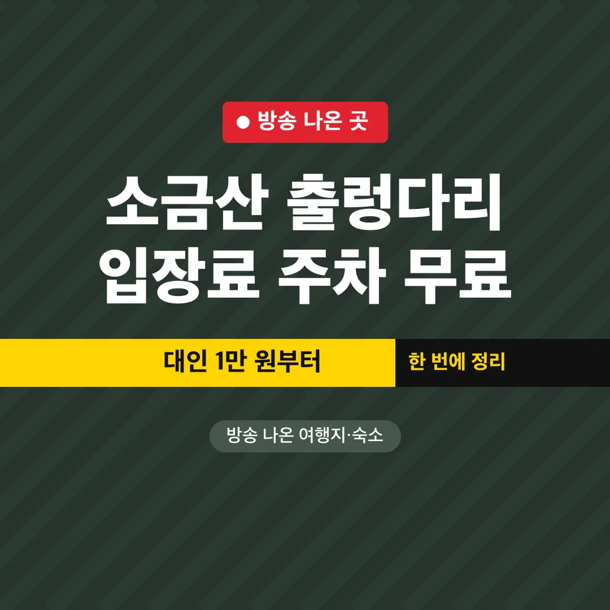 소금산 출렁다리 입장료 주차 무료, 대인 1만 원부터
