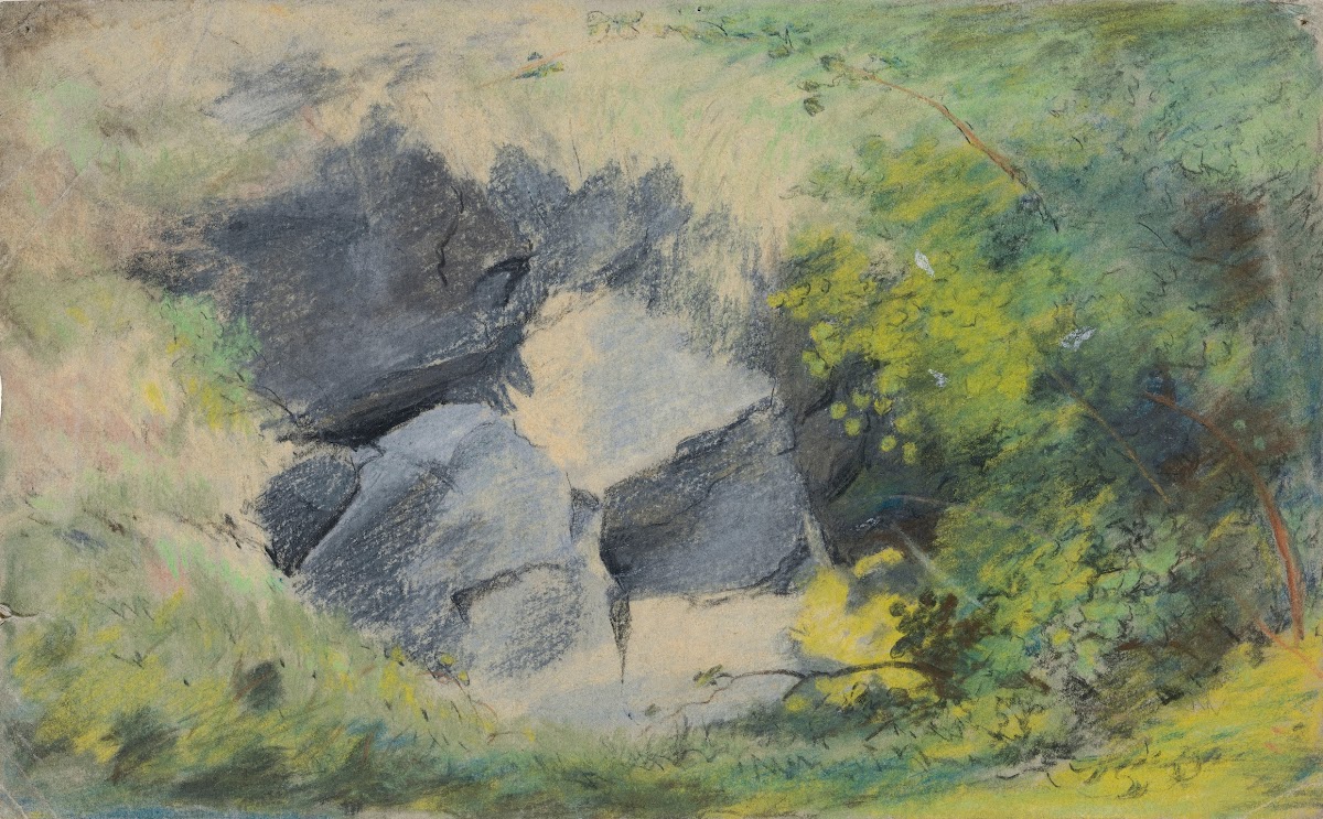Rocks And Foliage 1854