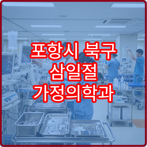 포항시 북구 삼일절 가정의학과 진료 독감·몸살 치료