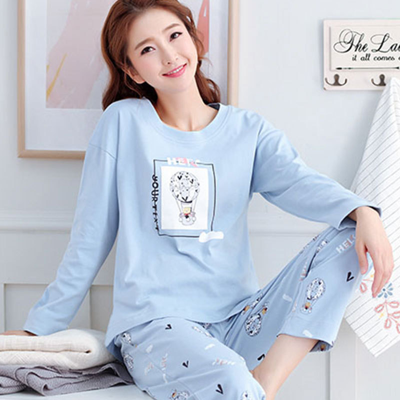 Women's Pajama Set with Heart Print