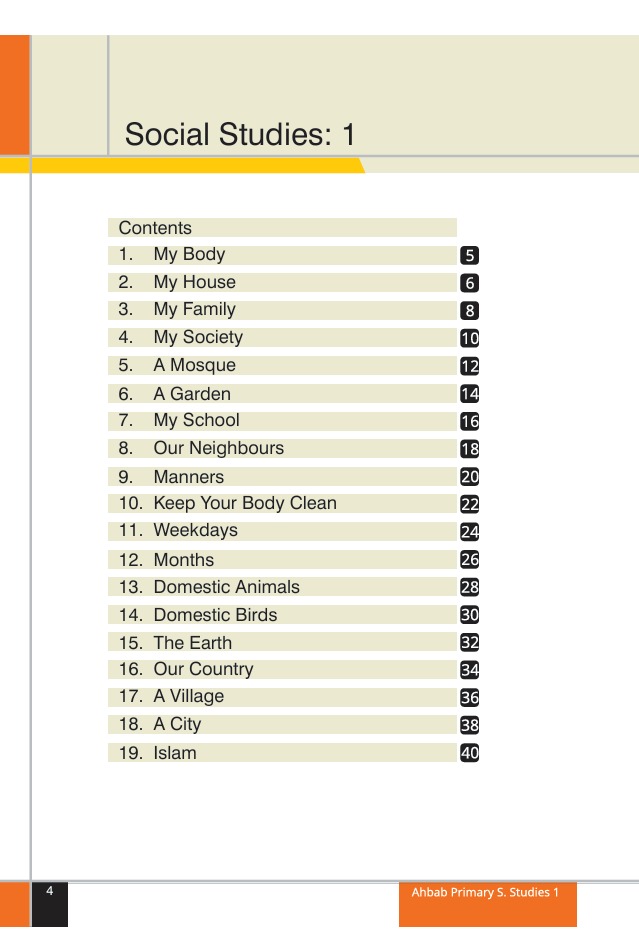 Social Studies Book 1