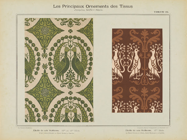 Les principaux ornaments des tissus jusquau XIXme siecle Pl24 1902