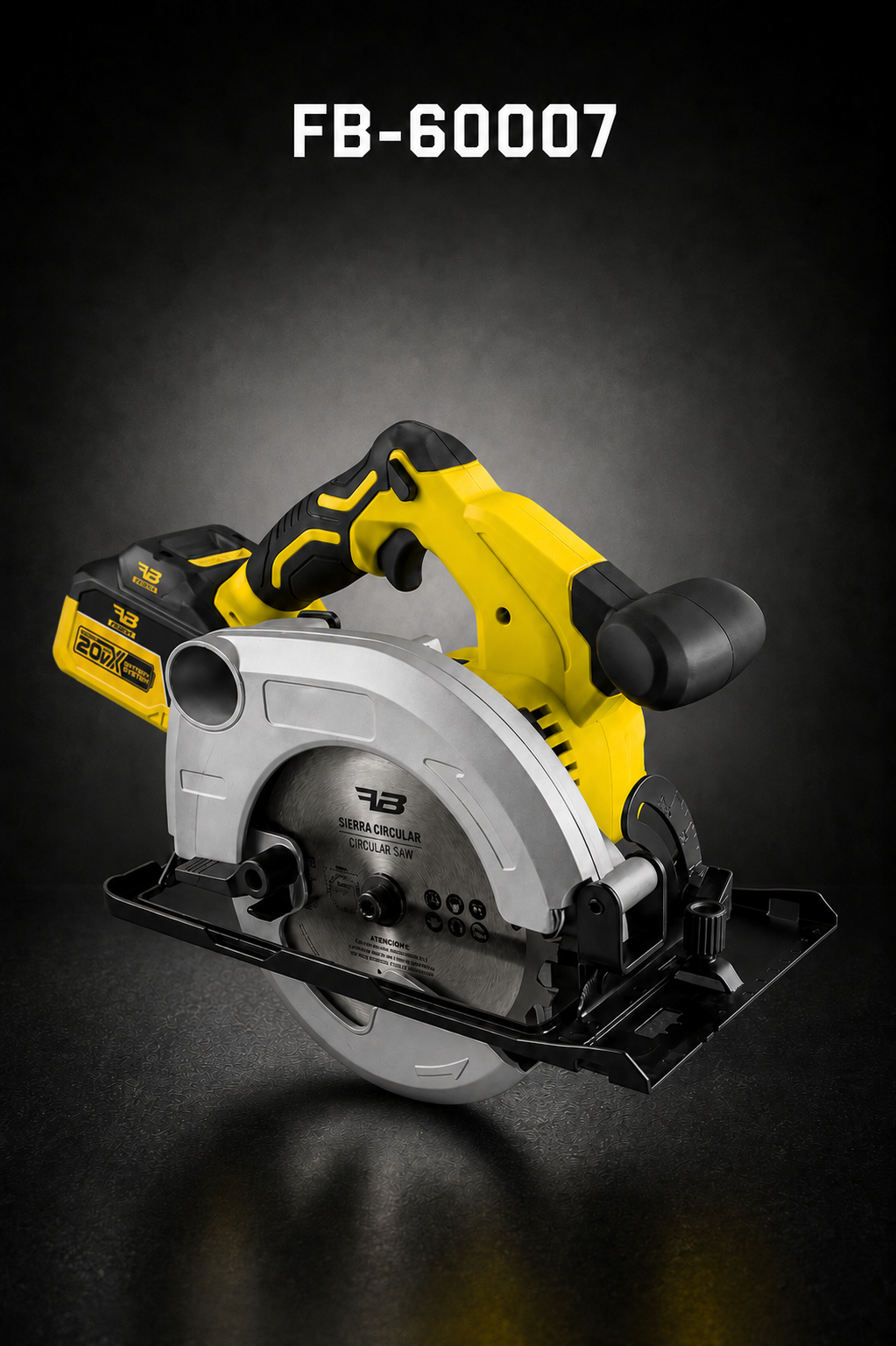 Sierra circular inalámbrica 20V 7-1/4"