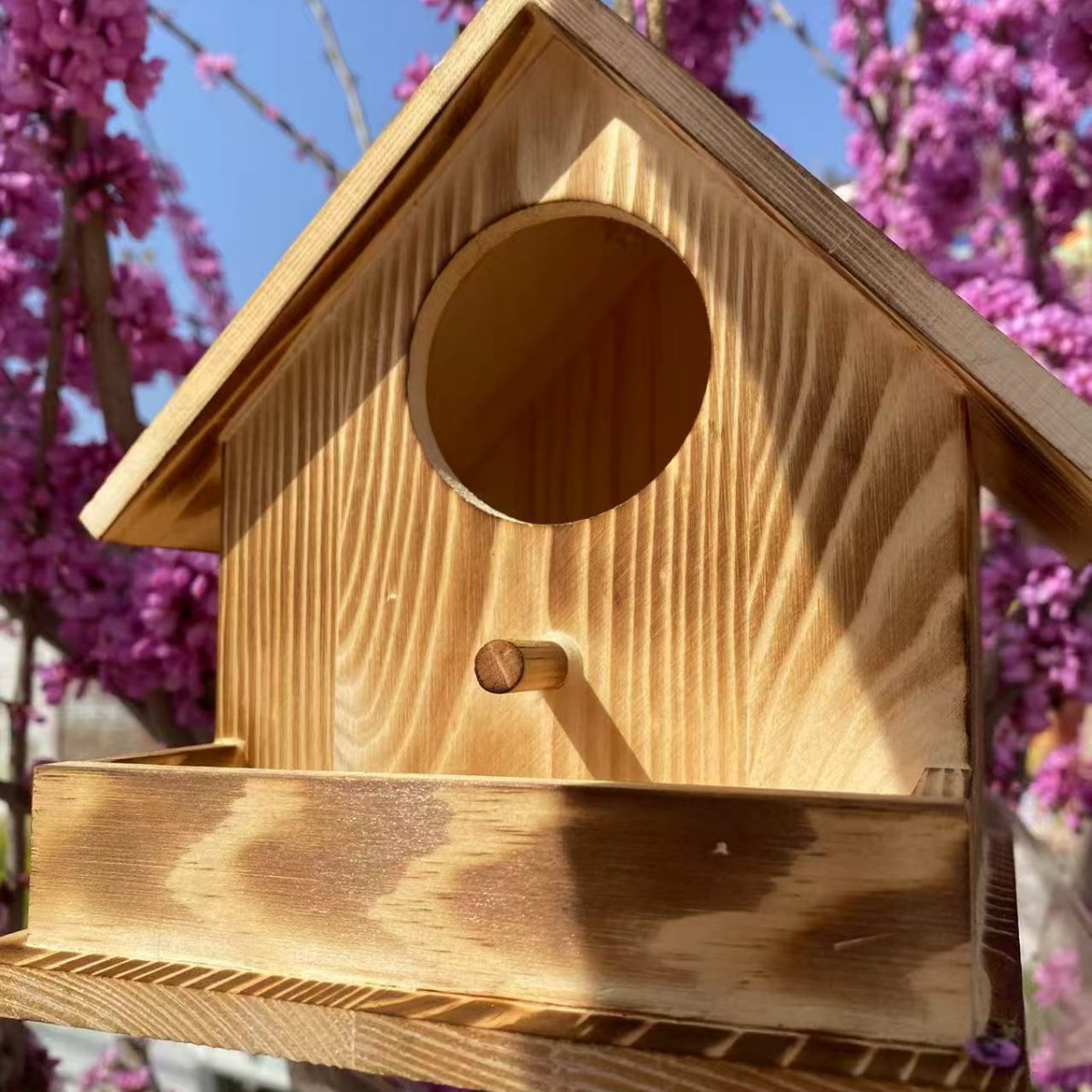 DIY Vogelhaus aus Kiefernholz für Garten und Innenbereich