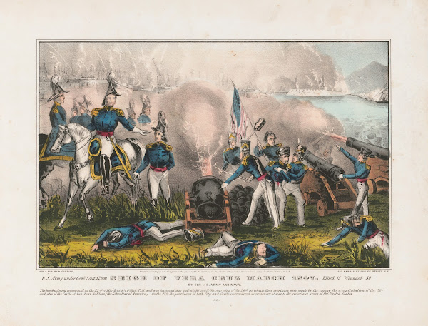 Siege of Vera Cruz March 1847 by the US Army and Navy 1847