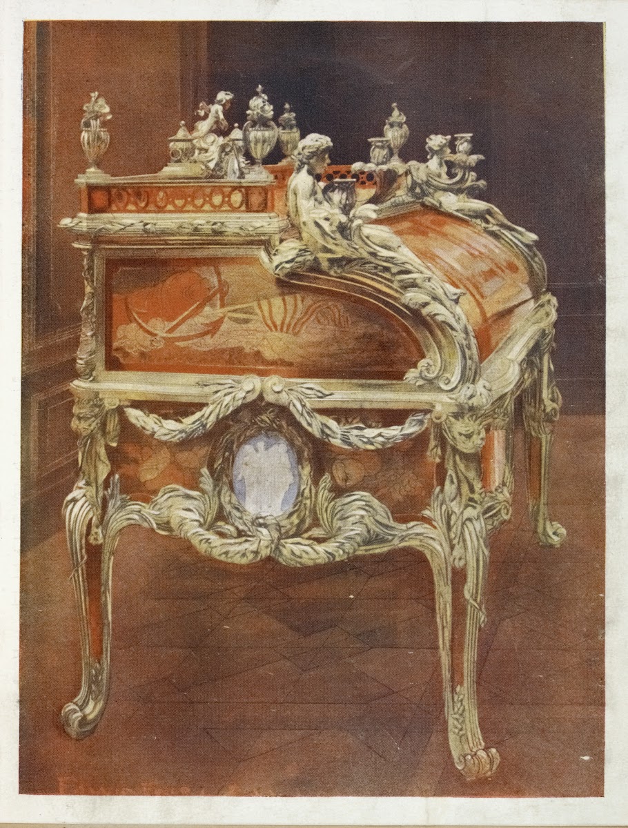 Bureau du roi Louis XV French tansitional Louis XV XVI style 1910   1911