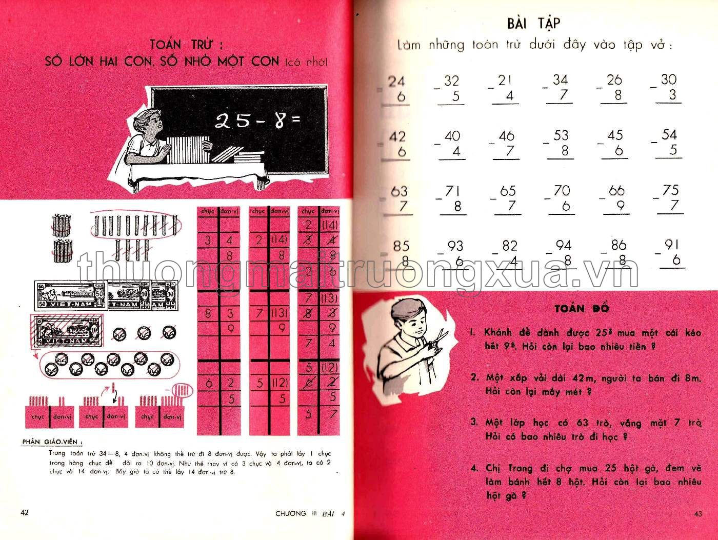 Em học toán lớp tư (1965) - Trang 22