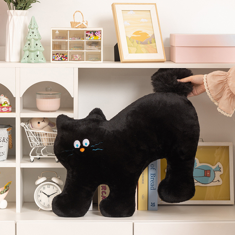 Plush Cat Pillow, 50 cm, different poses