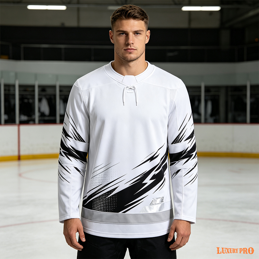 AOP TPT Crew Neck Knotted Ice Hockey Cardigan