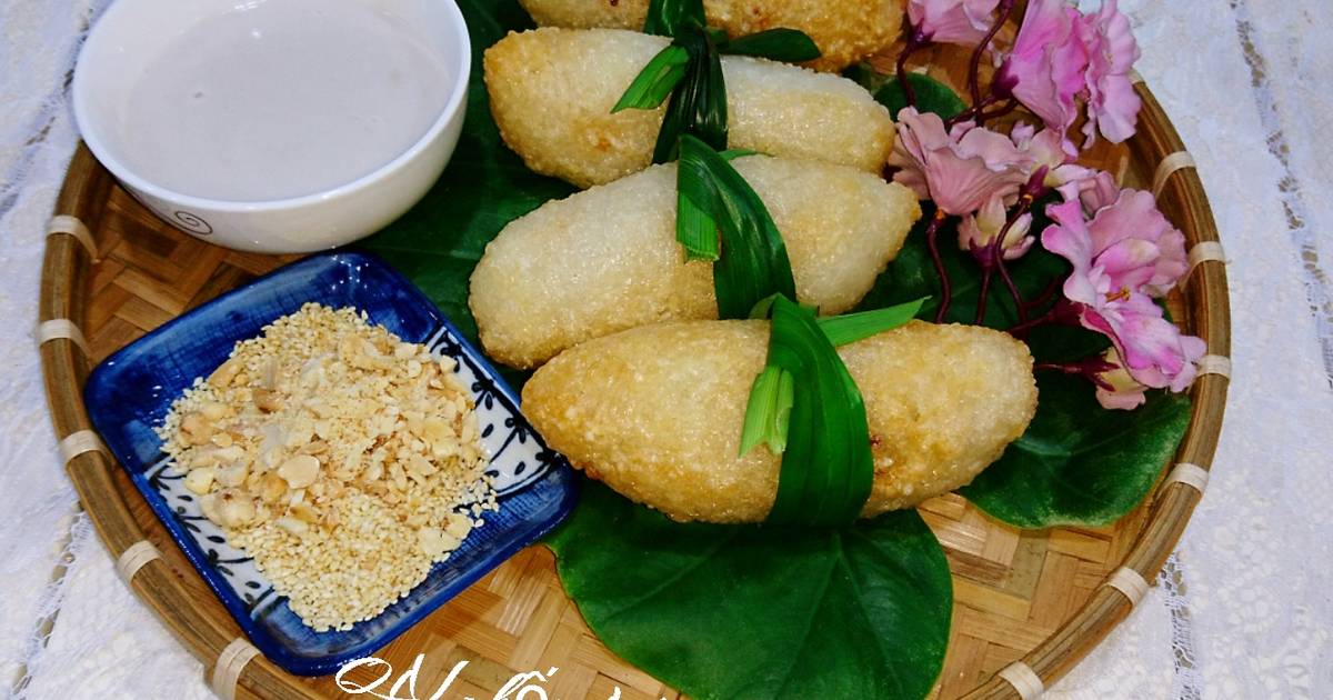 Chuối nếp nướng bằng nồi chiên không dầu