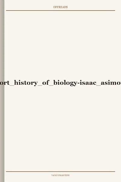 a short history of biology
