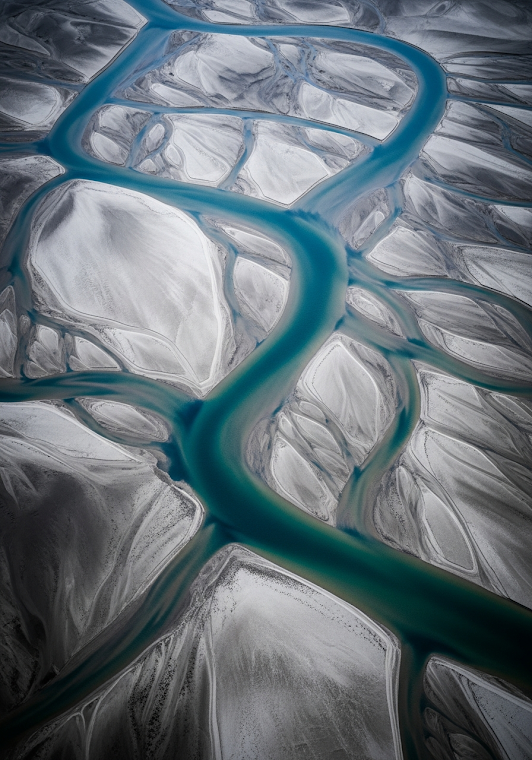 Abstract River Delta Aerial
