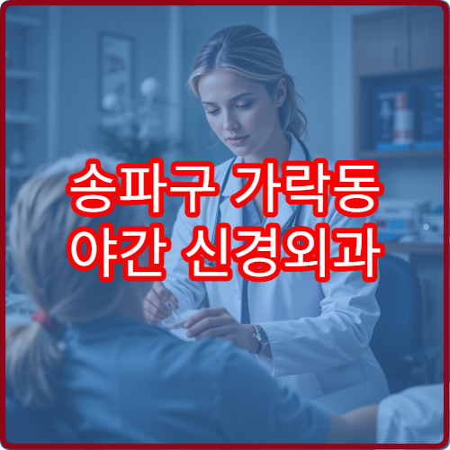 송파구 가락동 야간 신경외과 진료 가능한 병원 상세 진료 정보