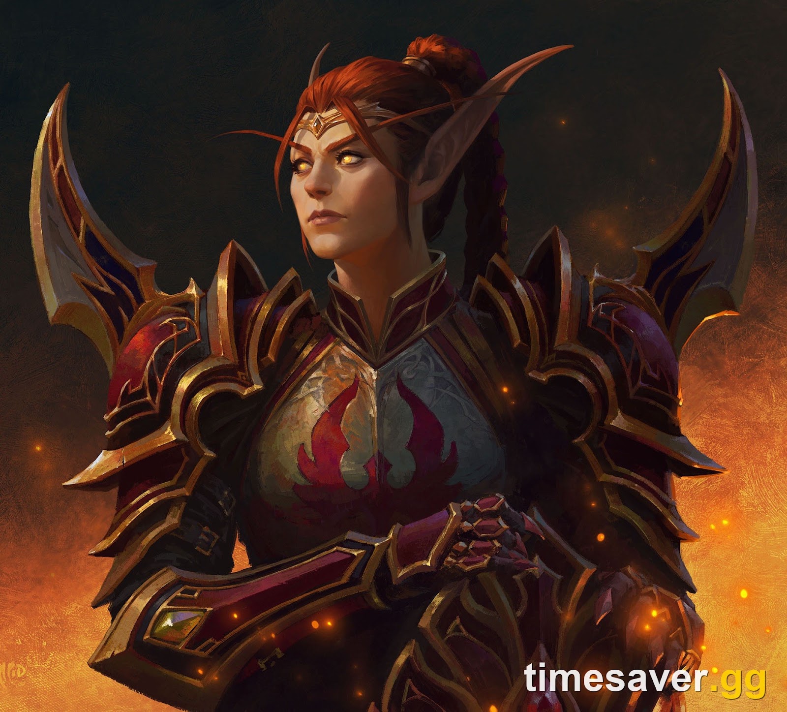 Lady Liadrin, the Blood Knight matriarch who leads the Promise of Tomorrow campaign