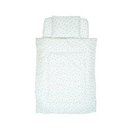 Baby bedding 3 el Twins Romantic Hearts mint