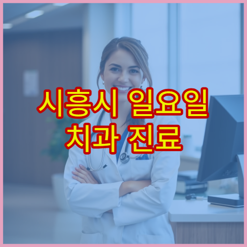 시흥시 일요일 치과 진료 병원 충치·치통 치료 가능