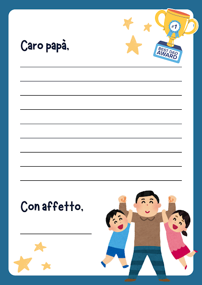 Anteprima della prima pagina: Letterina per il papà