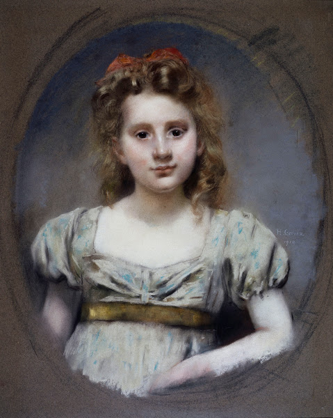 Portrait de Mlle Suzanne Malvesin à 12 ans 1910