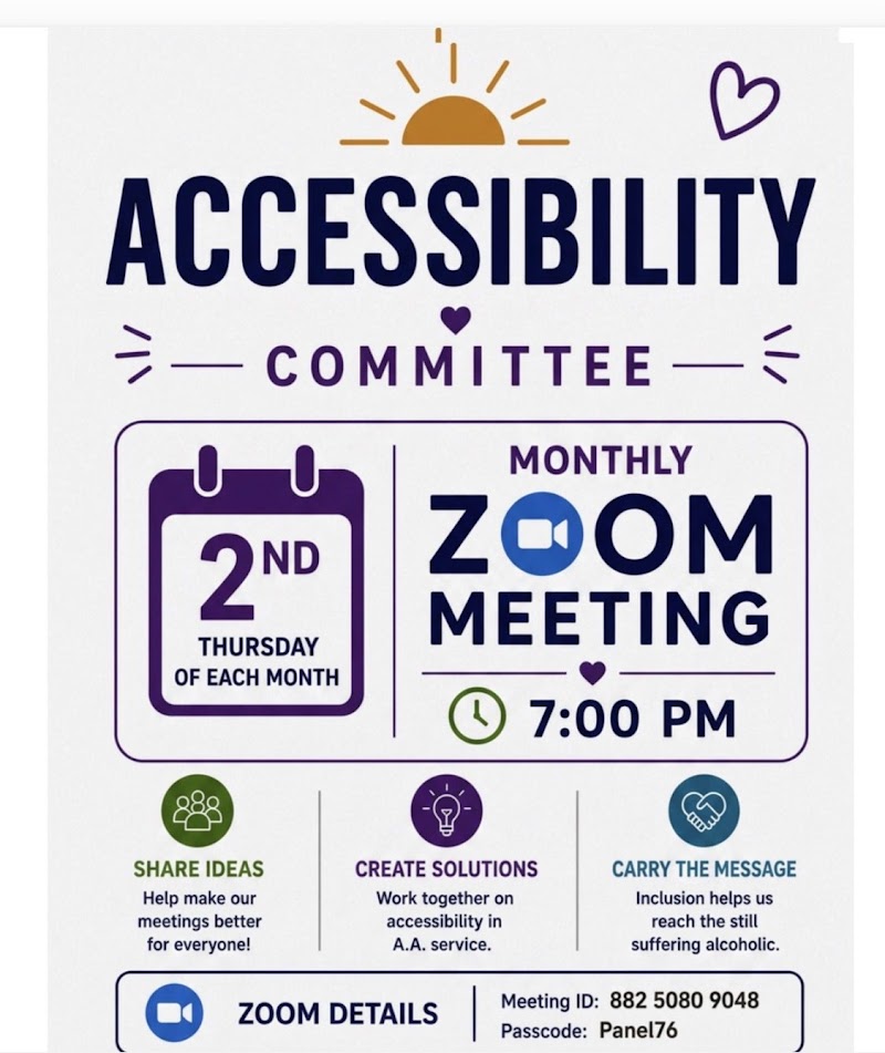 Flyer: Accessibilities Committee