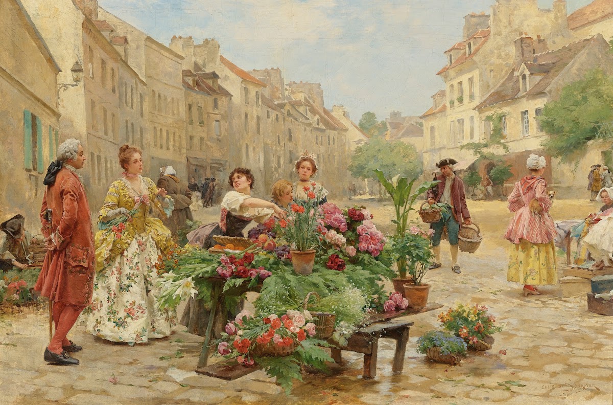 Un Marché Au XVIIIè Siècle 1900