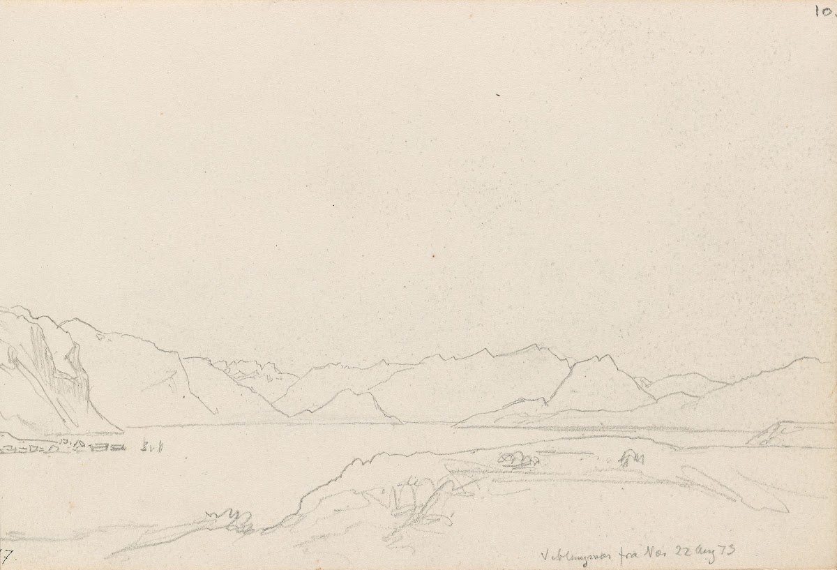 Veblungsnes sett fra Åndalsnes 1873