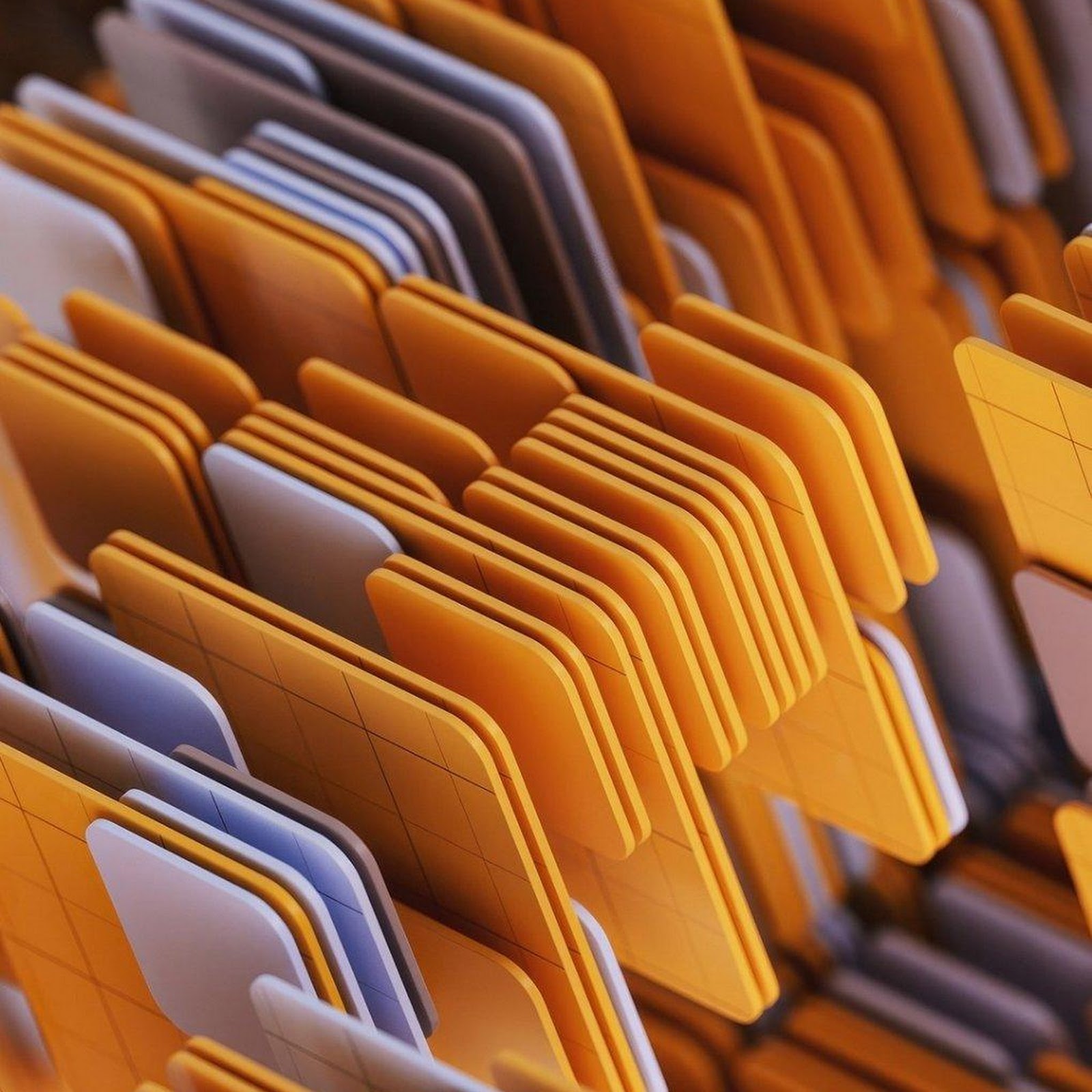 Download Organized Orange Office Folders iPhone