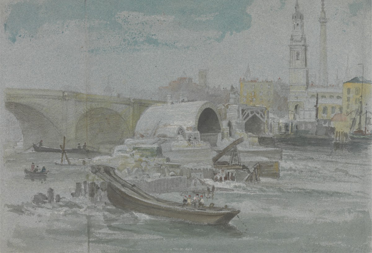The Demolition of Old London Bridge 1832