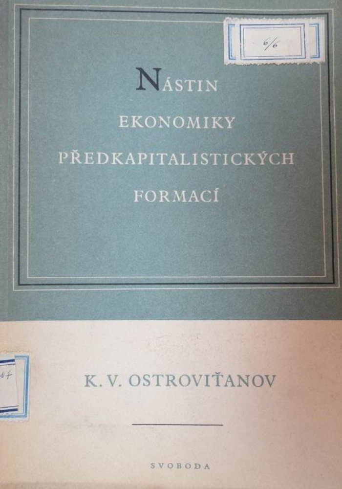 Nástin ekonomiky předkapitalistických formací