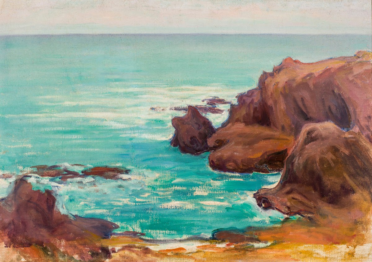 Sea with white waves 1911