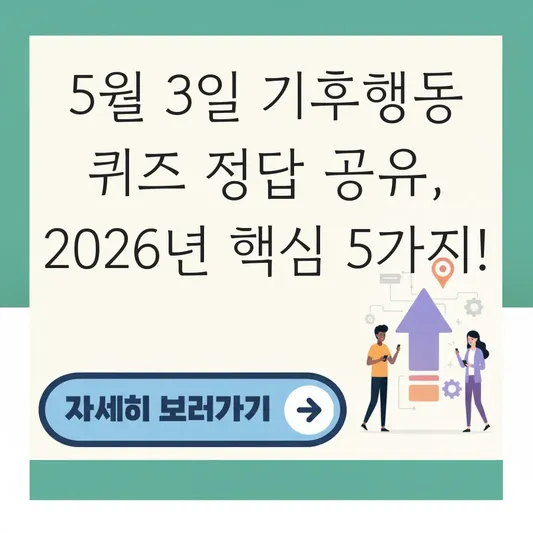 5월 3일 기후행동 퀴즈 정답 공유