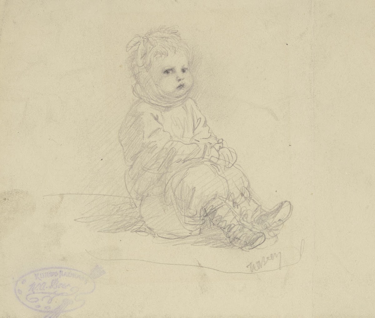Sitting toddler