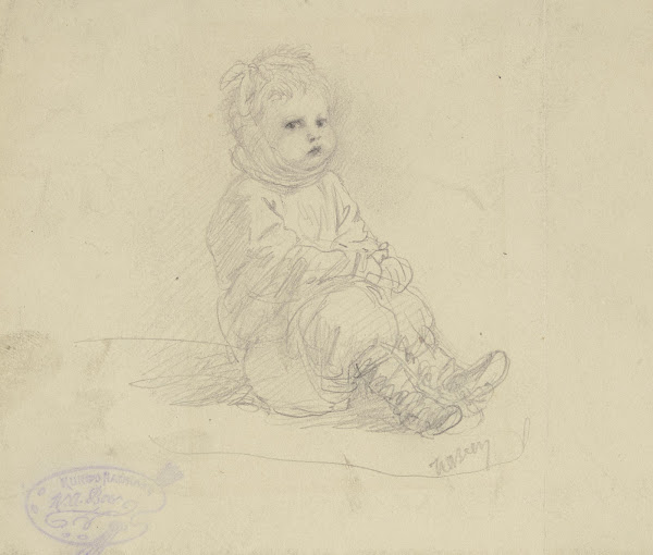 Sitting toddler