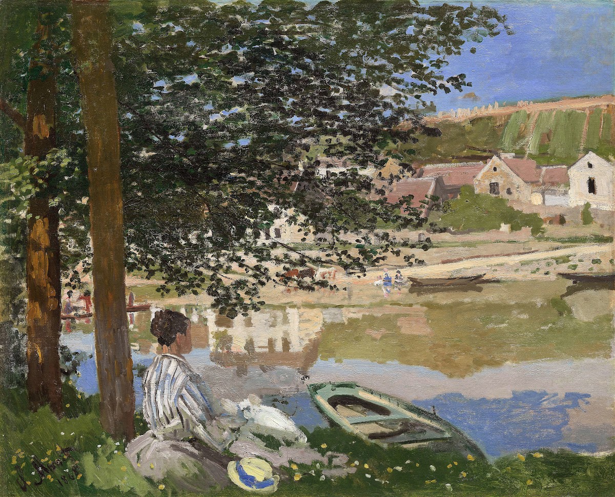 On the Bank of the Seine Bennecourt 1868