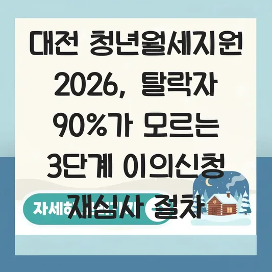 대전 청년월세지원 2026 자격 요건 미달 시 이의신청 방법 및 재심사 절차 대표 이미지