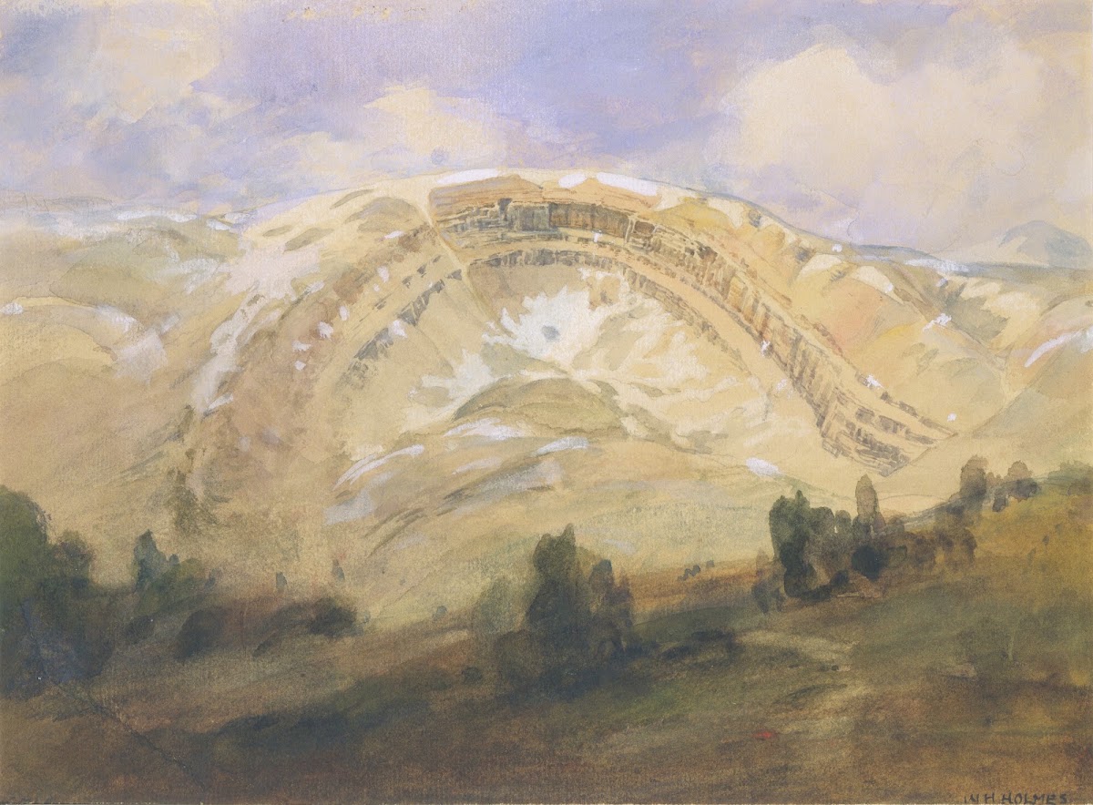 Folded Strata A Great Geological Arch Colorado 1874