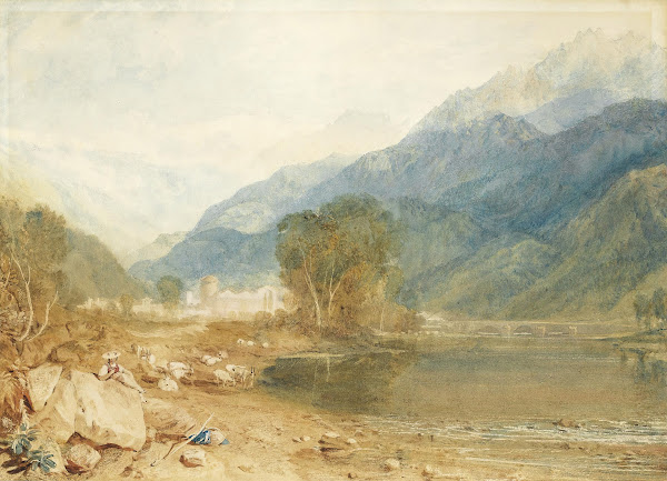 A View From The Castle Of St Michael Bonneville Savoy From The Banks Of The Arve