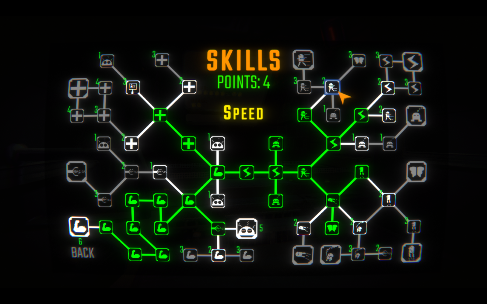 The skill tree in all it's glory