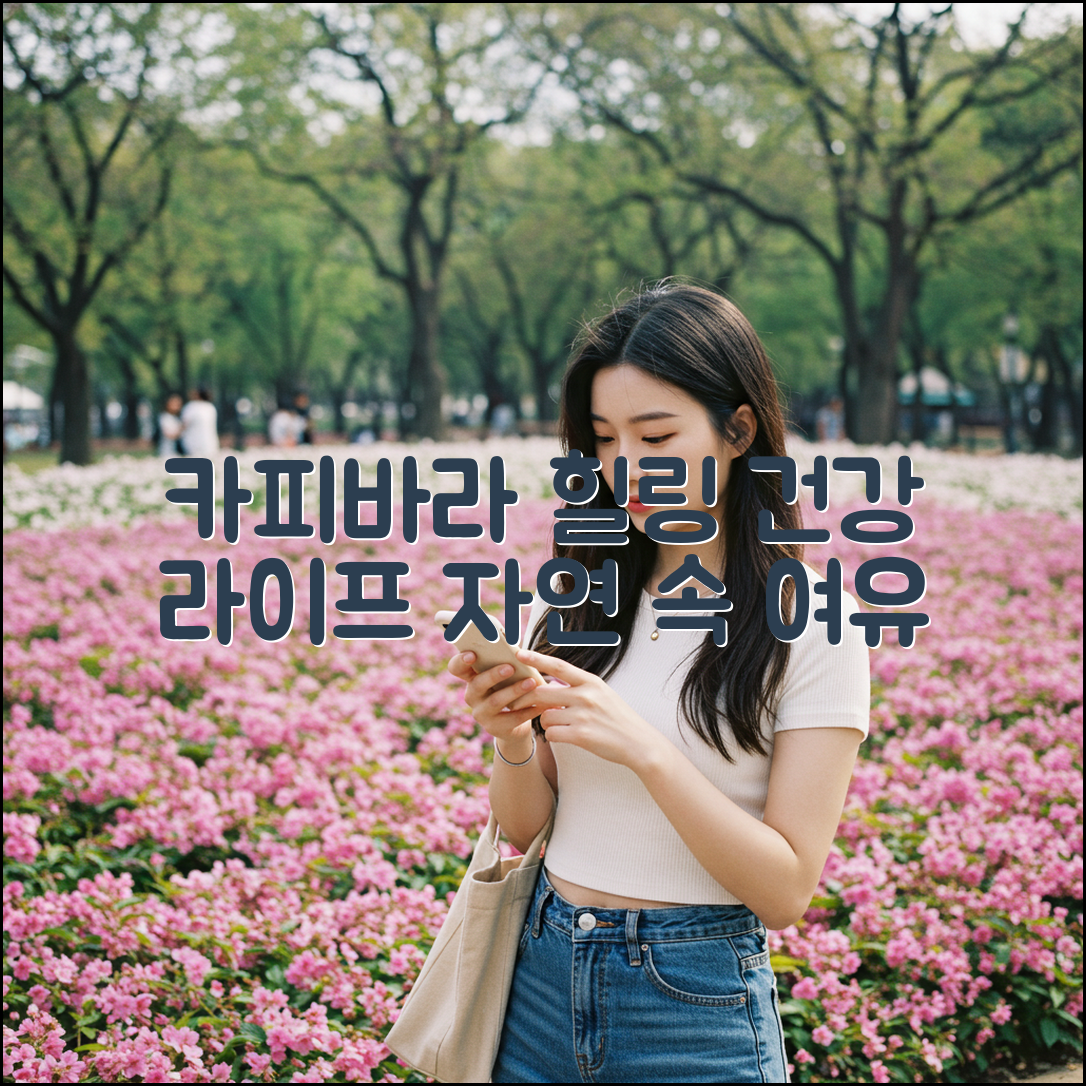 카피바라와 3가지 건강 라이프스타일: 자연 속 힐링